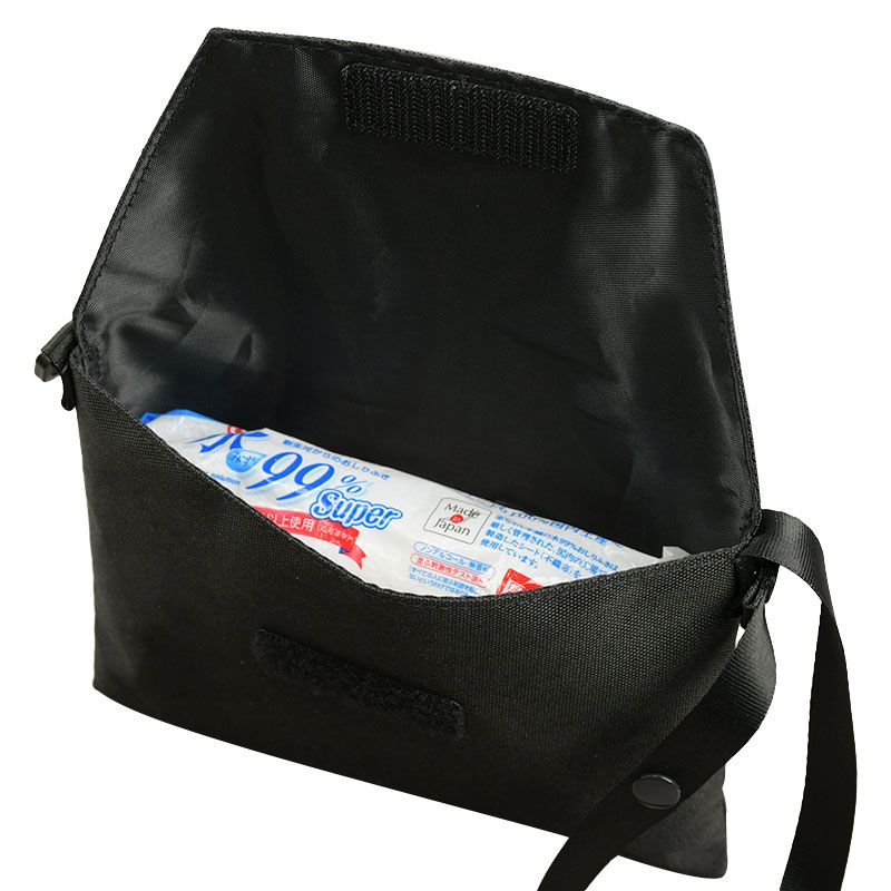 akachan honpo - 兩用FUTAP濕紙巾收納袋PLUS-黑色