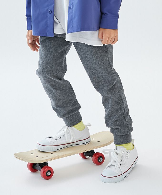 日本 devirock - [熱銷定番] 超彈力抗毛球縮口長褲-深藍紫