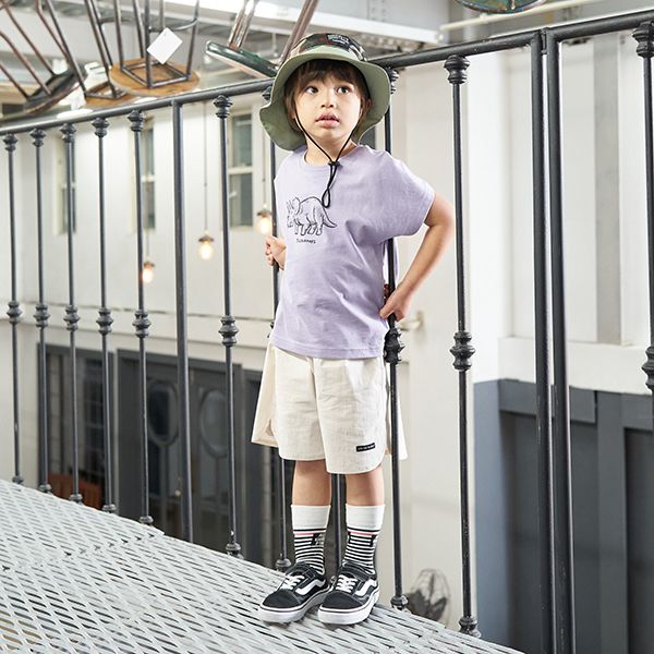 日本 b-ROOM - 側邊圓角休閒純色短褲-炭深灰