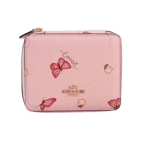 COACH - 印花皮革飾品珠寶盒 (粉色蝴蝶)