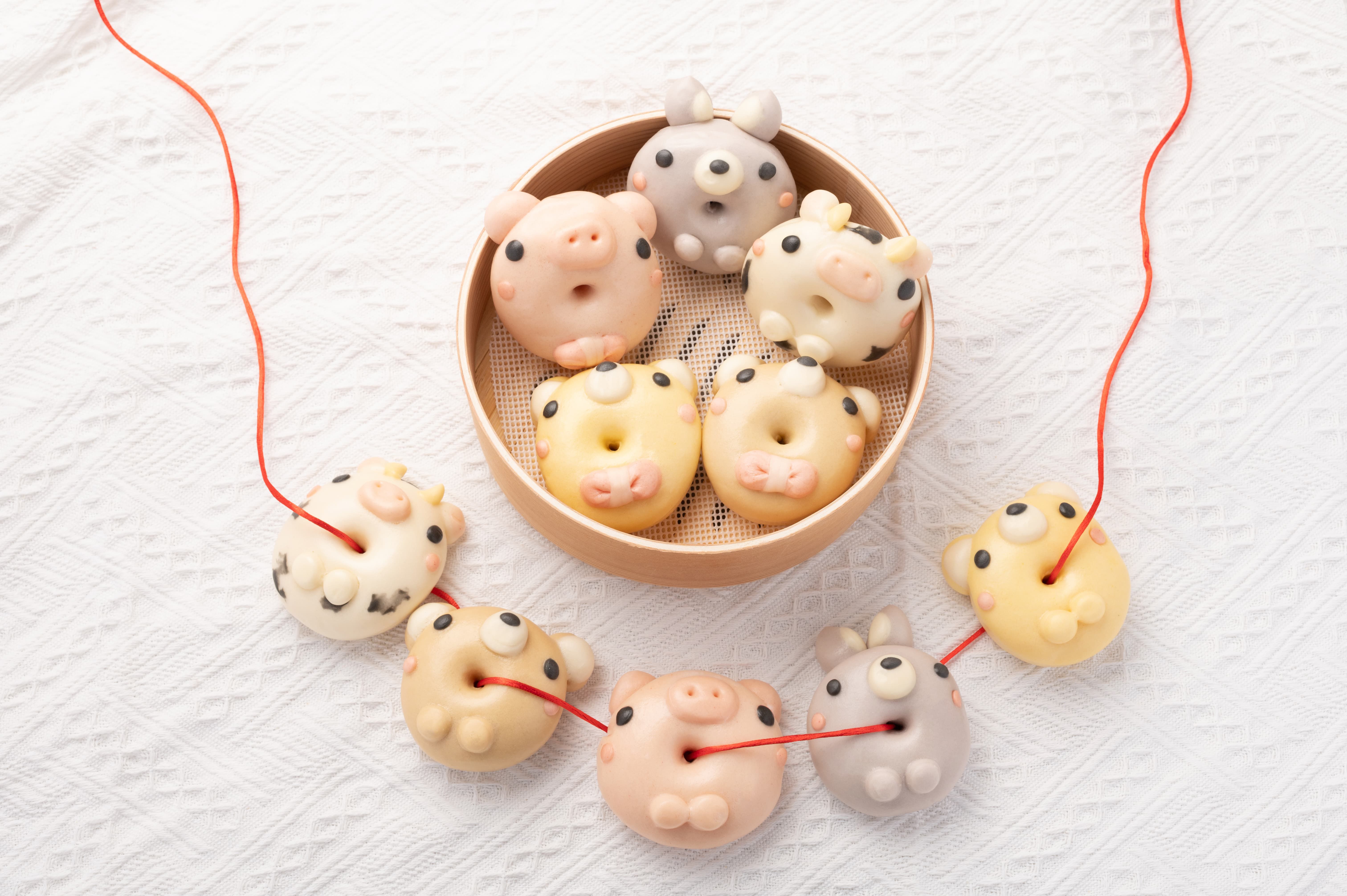 老甜媽手工饅頭 - 可愛小動物來陪我收涎-350克