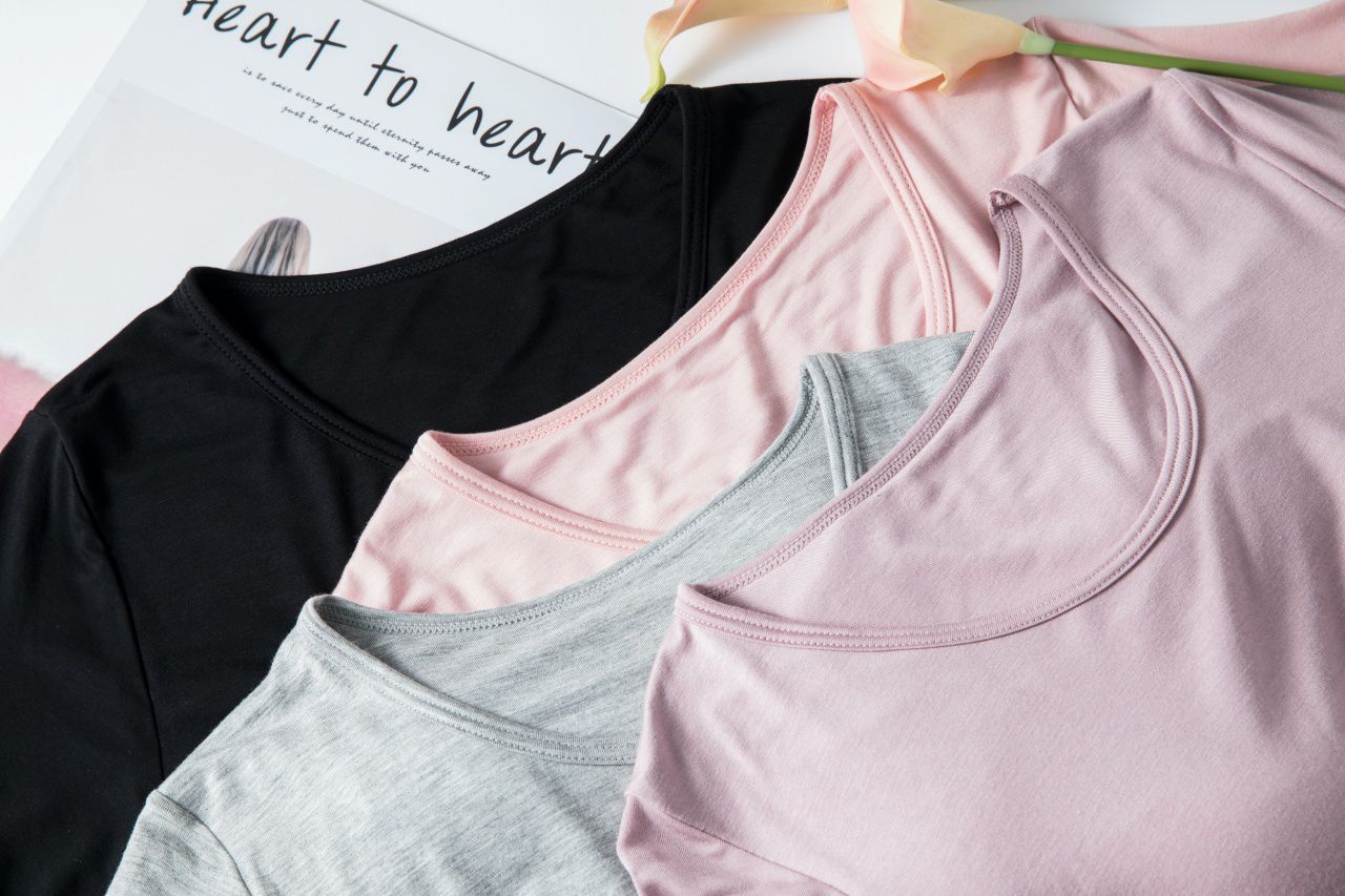 莫代爾Bra T 連身裙/家居服-藕粉色