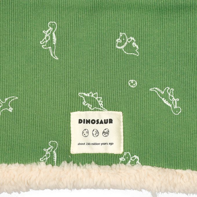 akachan honpo - 圍脖-恐龍印花-綠色 (寬:約24cm 高:約15cm)