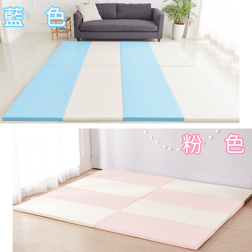 Mirabell - [韓國原廠]摺疊軟墊地墊遊戲地墊-奶茶色 (200 x 140 x 4 cm)