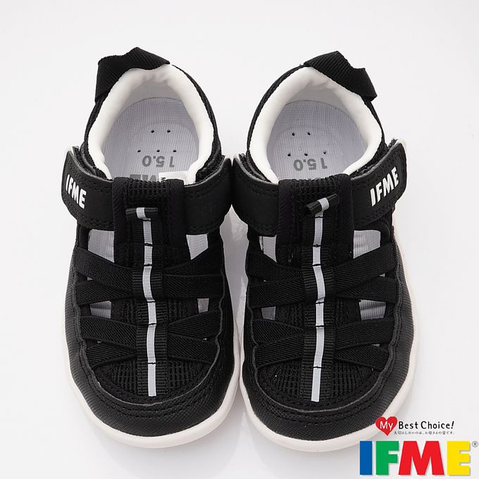 日本IFME - 水涼機能童鞋-IF30-341514黑(中小童段)-水涼鞋-黑