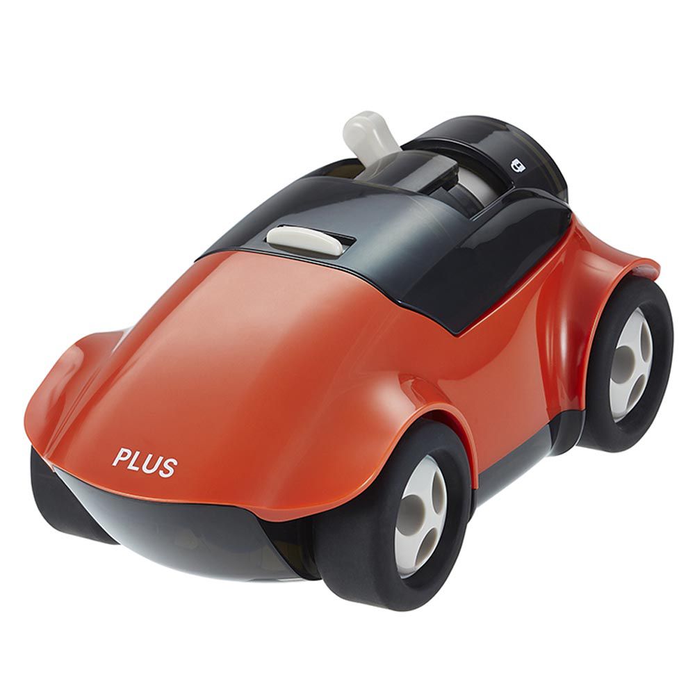 日本文具代購 - 【PLUS】手動造型車車削鉛筆機-紅