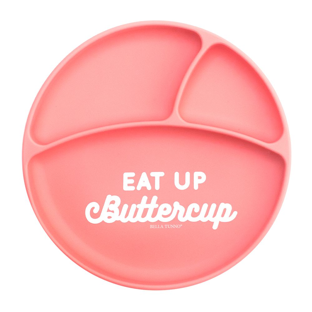 矽膠分格防滑餐盤-(Eat Up Buttercup 全部吃光光)