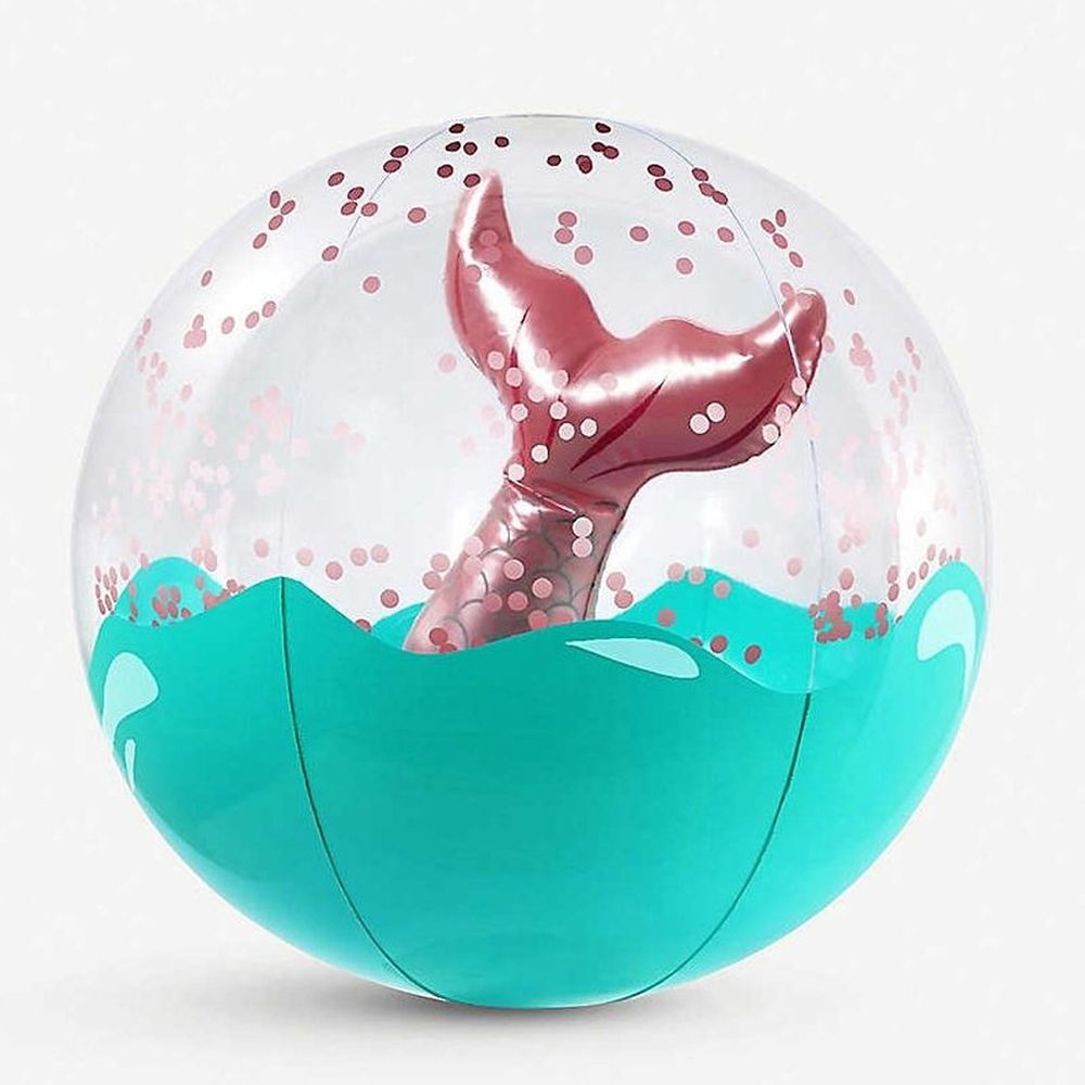 澳洲 Sunnylife - 3D充氣沙灘球-美人魚-32x32x32公分