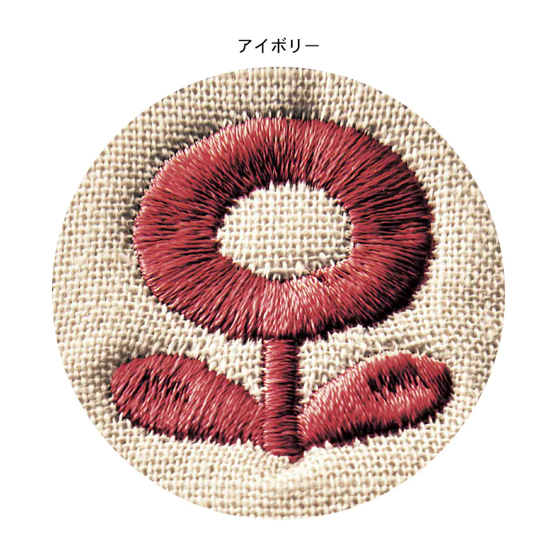 日本千趣會 - 麻料材質刺繡室內拖鞋-白鴿-咖啡