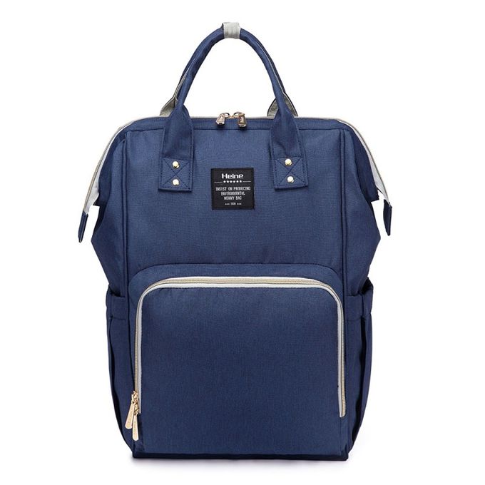 Heine 海恩 - WIN-182多功能媽媽包 後背包 防潑水背包 流行女包 育兒包 待產包-藏藍色