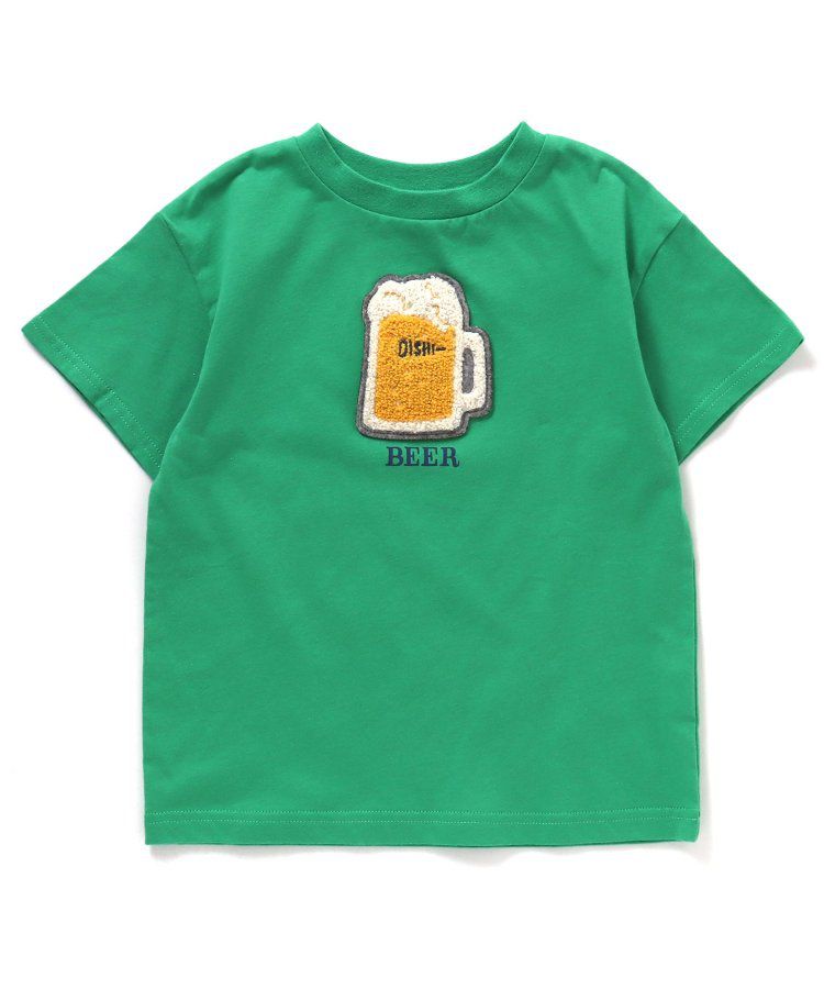 日本 BREEZE - 暑假來了立體印花短袖上衣-甲蟲-撞色袖黃