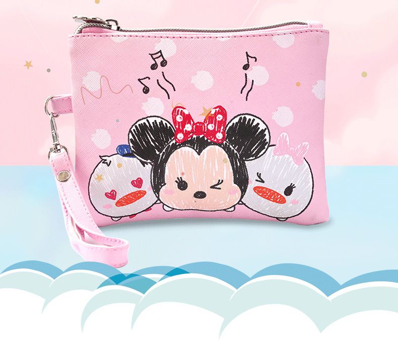 手提收納包-卡通米奇米妮-經典手繪風