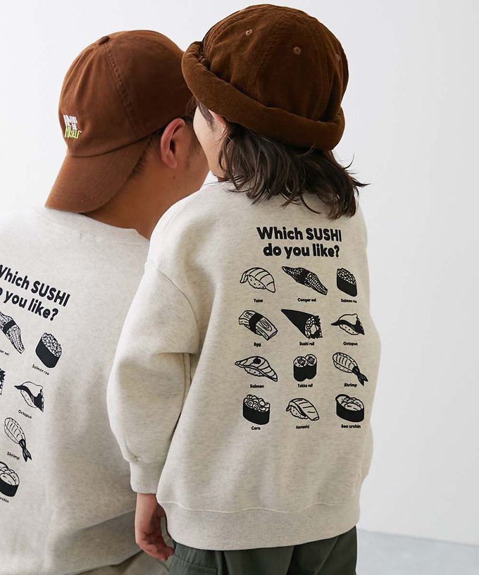 日本 devirock - 熱銷定番 裏起毛落肩大學長袖上衣-熊熊-濃綠