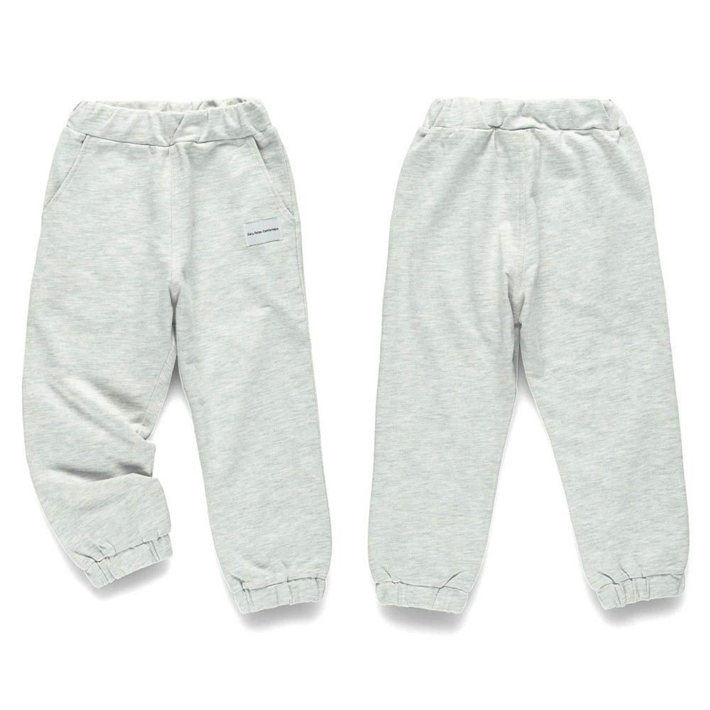 柔軟舒適百搭縮口長褲-雜灰