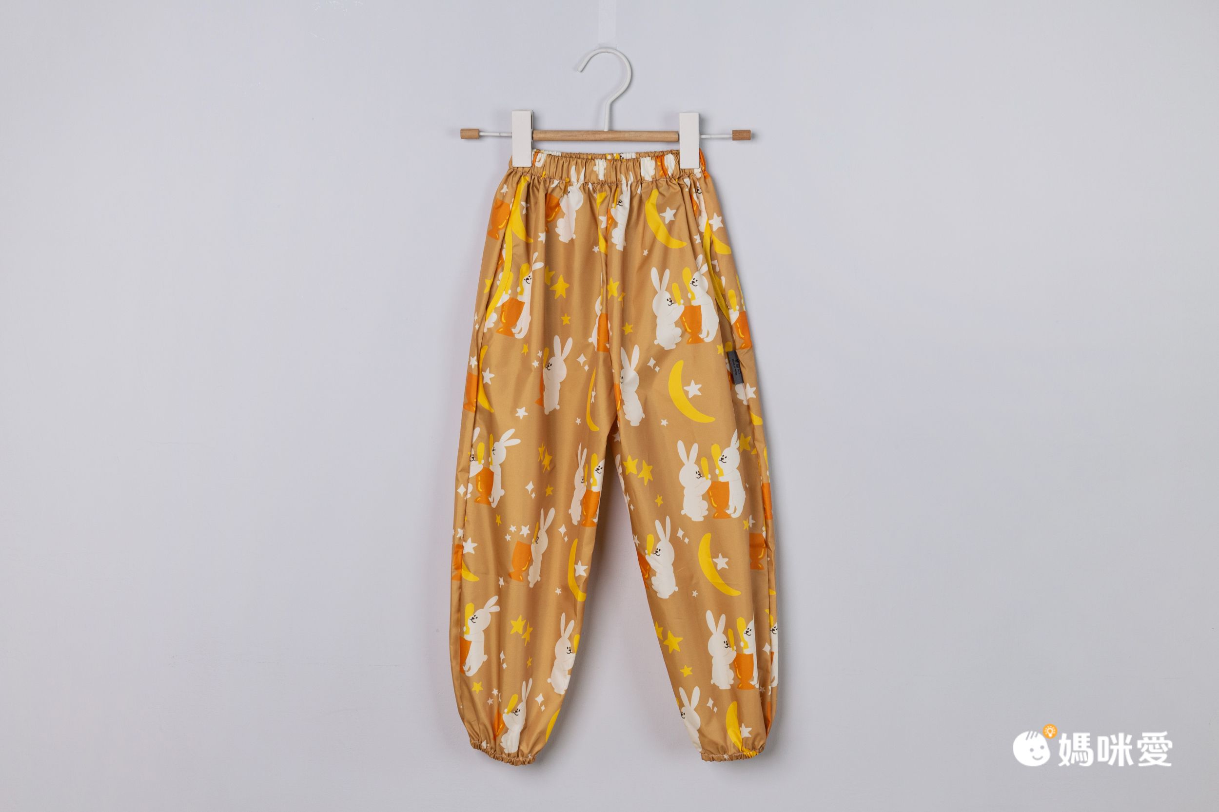 韓國 Bebe Chouette - 兒童鬆緊腰防水褲/防髒褲-童趣老虎