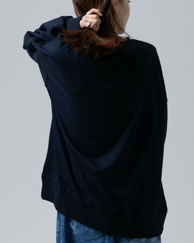 日本 gleam - 裏毛寬版天使惡魔貓咪印花大學T-淺灰