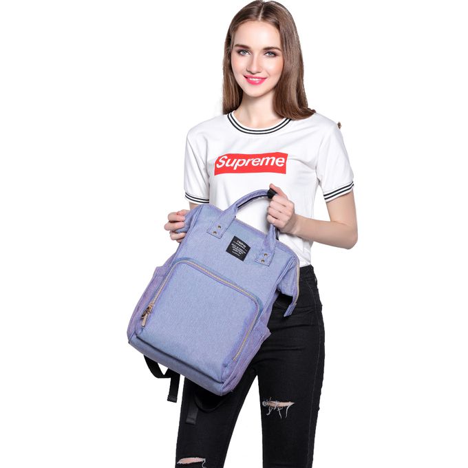 Heine 海恩 - WIN-182多功能媽媽包 後背包 防潑水背包 流行女包 育兒包 待產包-藍紫色