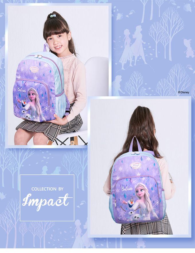 冰雪奇緣後背包(大)-紫色