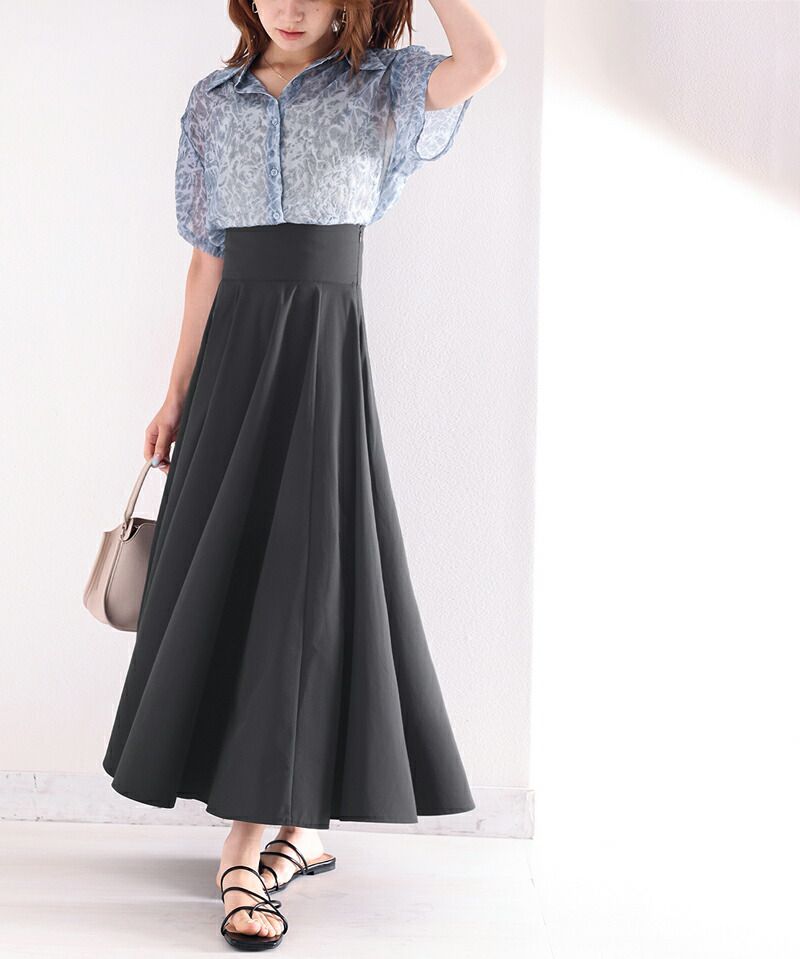 日本 Classical Elf - 百搭收腰設計修身長裙-杏