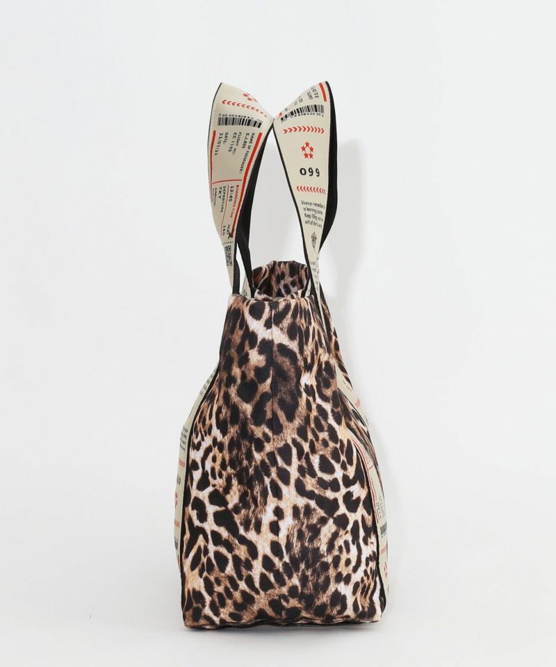 日本 COOCO - 尼龍印花粗帶手提包/托特包-黃 (W24*H26*D14cm)