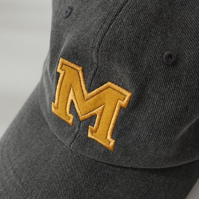 韓國配件連線 - M字裝飾棒球帽-磚紅 (FREE)