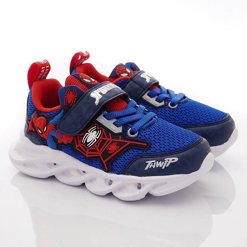 漫威MARVEL - 漫威蜘蛛人電燈運動鞋(中小童段)-運動鞋-藍紅
