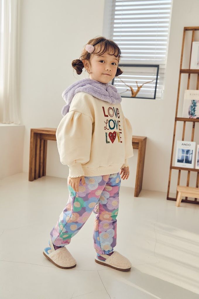 韓國 Mimico - 暖暖毛絨熊耳圍巾帽-紫 (Free)