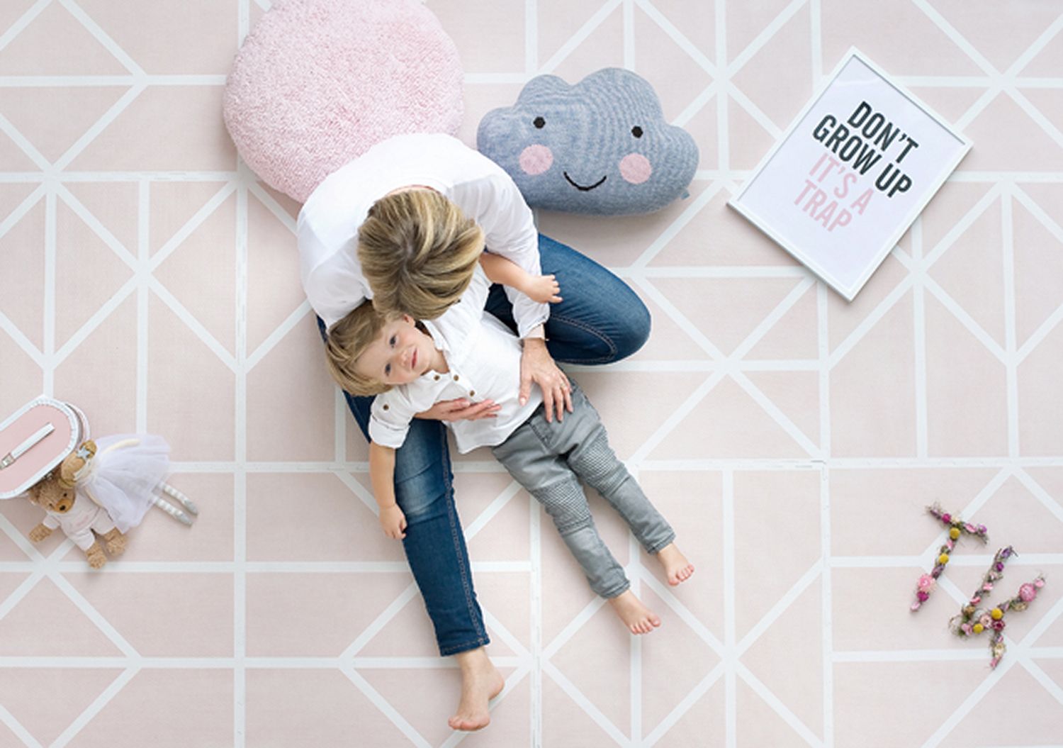 德國 toddlekind - 北歐風系列遊戲地墊-裸膚米-一組6片