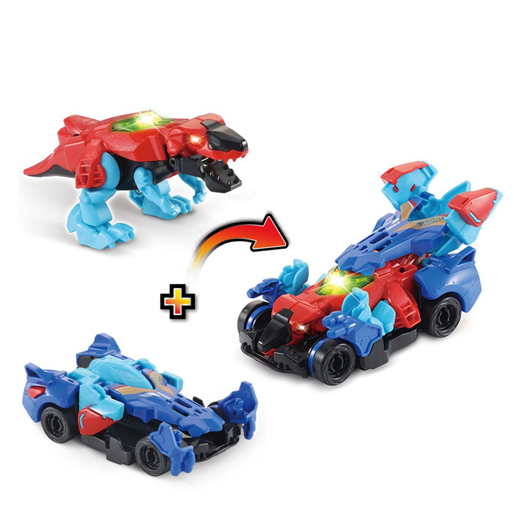 聲光變形恐龍合體組-霸王龍-特雷克斯