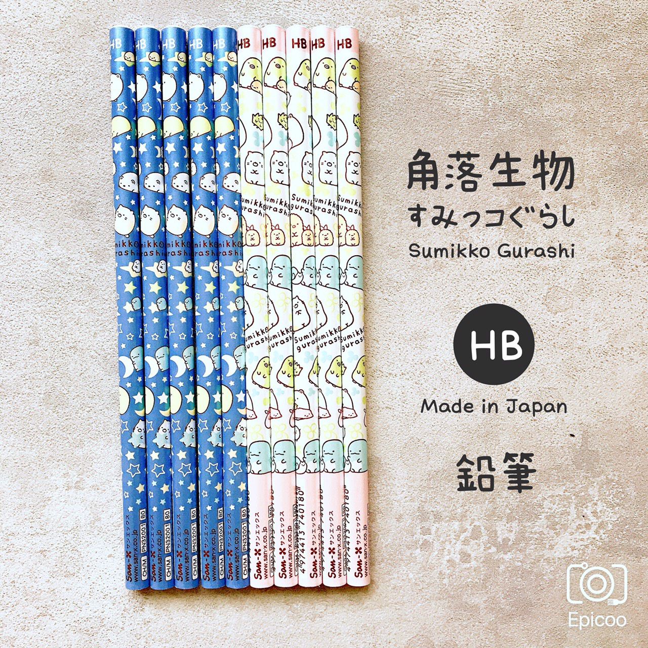 SANRIO - 日本製角落生物鉛筆5入組-粉幸運草-HB筆芯