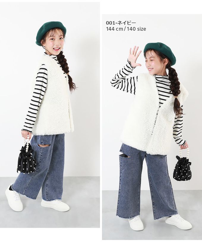 日本 devirock - 純棉舒適時尚鏤空丹寧褲-復古刷色-海軍藍