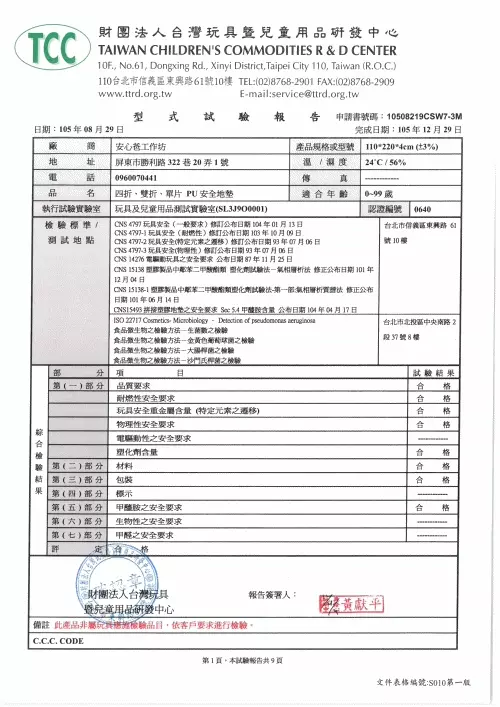 安心爸地墊,防摔墊