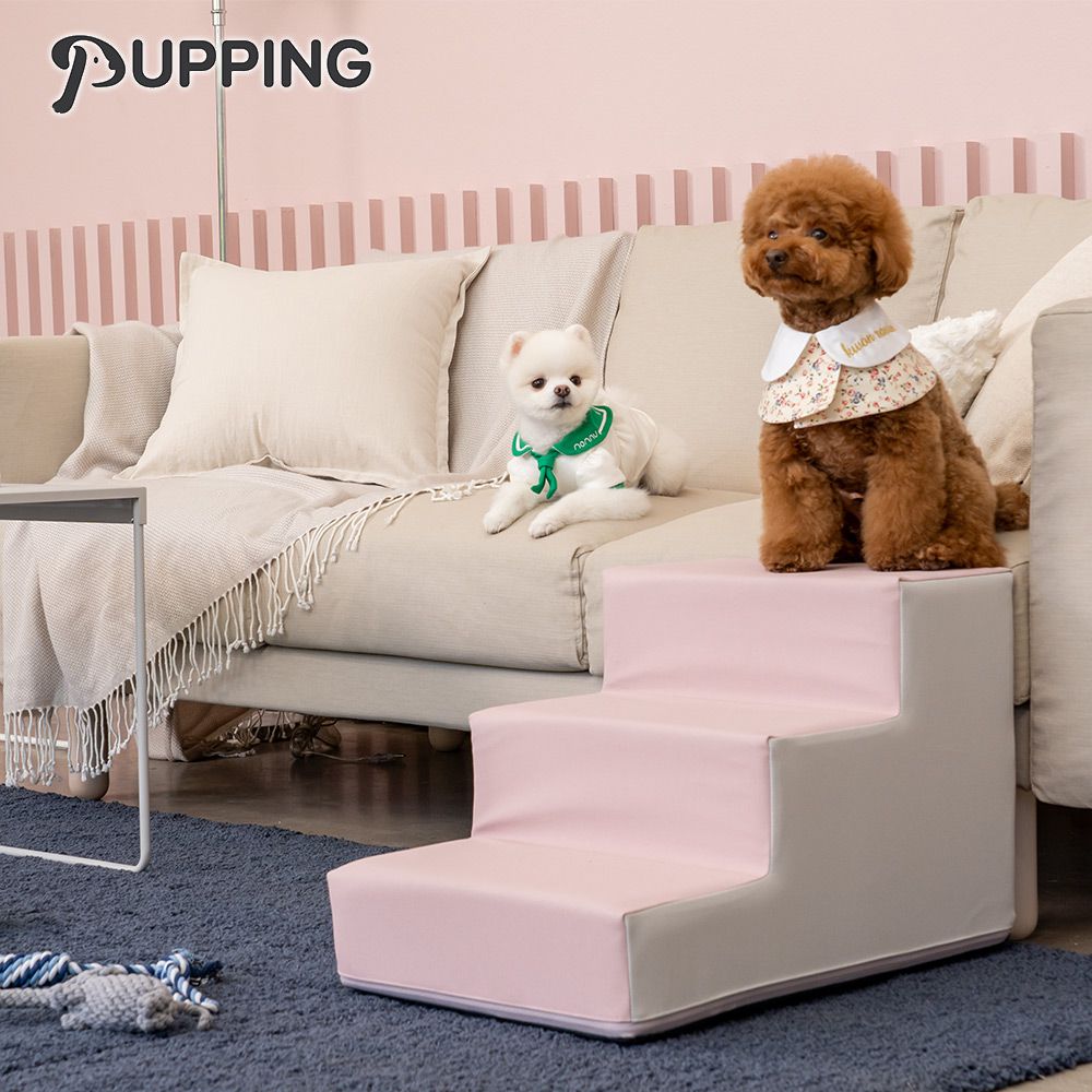 韓國寵物防滑樓梯 - 粉紅色