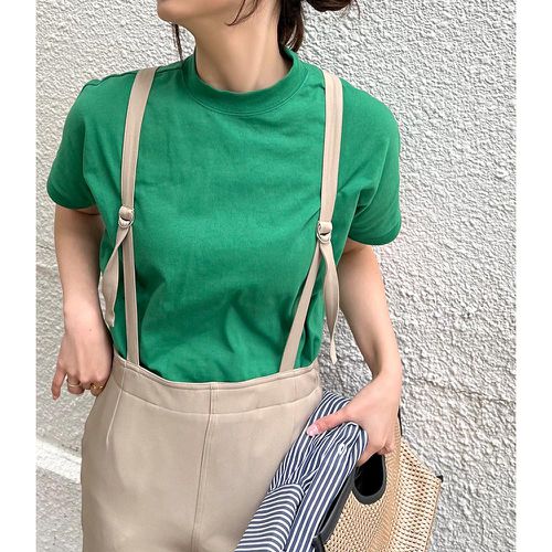 日本 Kobe Lettuce - 100%棉 舒適透氣短袖上衣-草綠