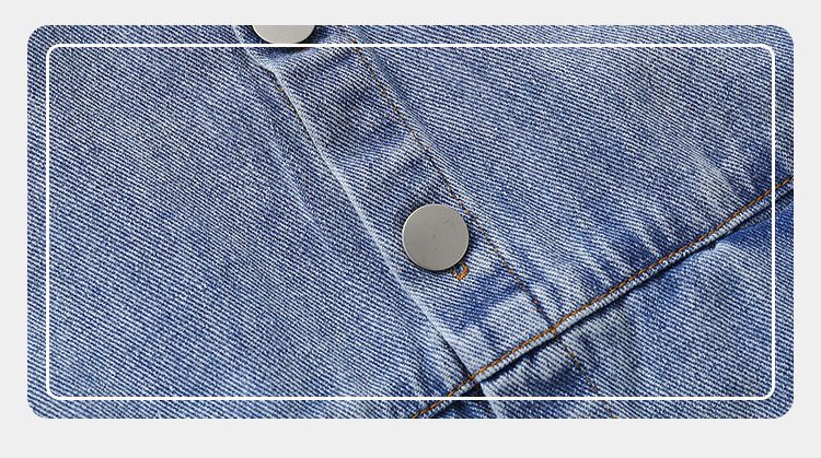 WELLKIDS - 復古簡約牛仔開衫背心-黑色