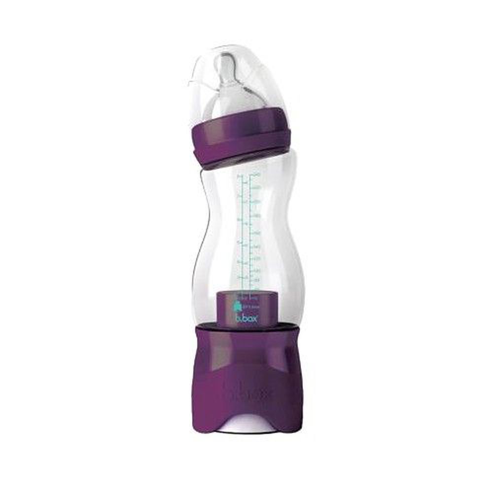 澳洲 b.box - 防脹氣奶瓶+奶粉盒-葡萄紫 (240ml)
