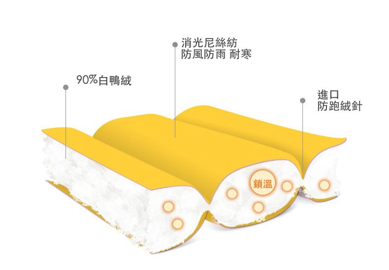 90%白鴨絨羽絨背心-大口袋-玫紅