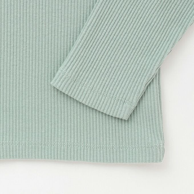 日本 Lycee mine - 愛心鏤空羅紋長袖上衣-條紋-黑X白