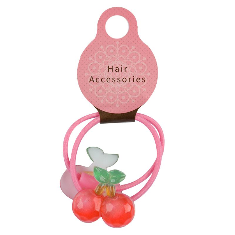 akachan honpo - 立體櫻桃髮圈2入