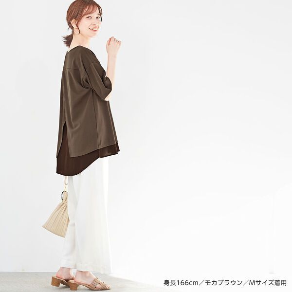 日本 BELLUNA - 抗UV 四機能V層次剪裁短袖上衣-海軍藍