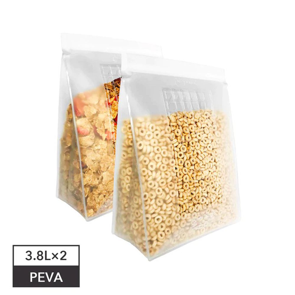 Prepara沛樂生活 - Prepara 食物保鮮密封夾鏈袋-1號袋 (白色夾鏈)-3800ml