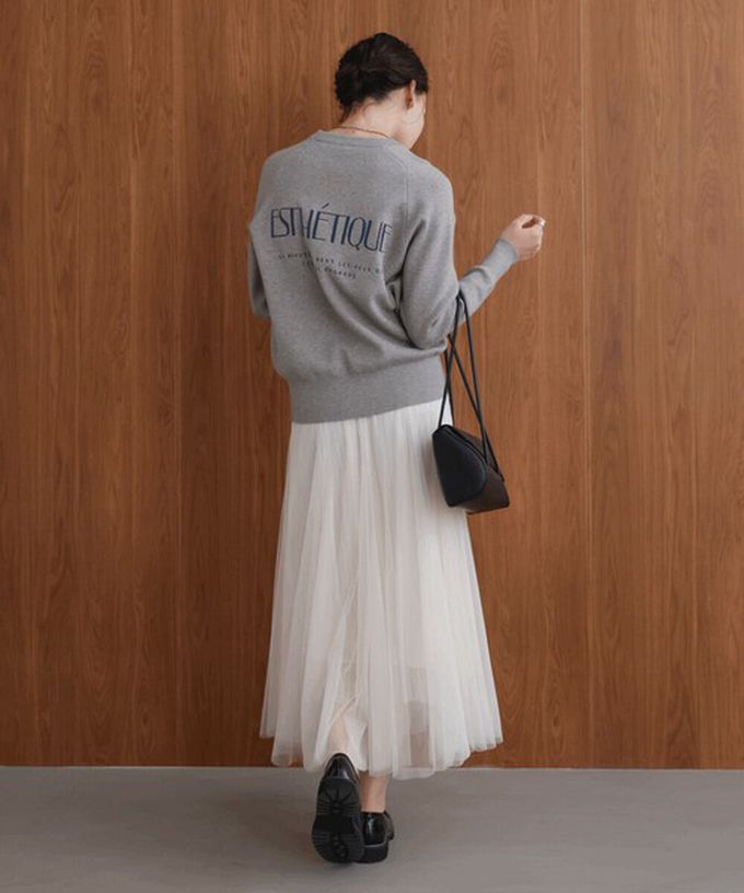 日本 Bab - 華麗優雅層次緹花鬆緊紗裙-氣質白