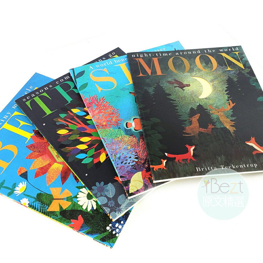 Little Tiger - A Peek-Through Picture Book(Tree/Bee/Sea/Moon) 精緻絕美的洞洞繪本