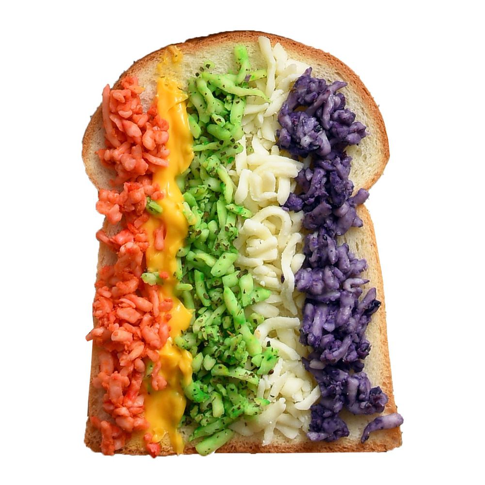 熱樂煎 - 爆漿乳酪三明治-彩虹