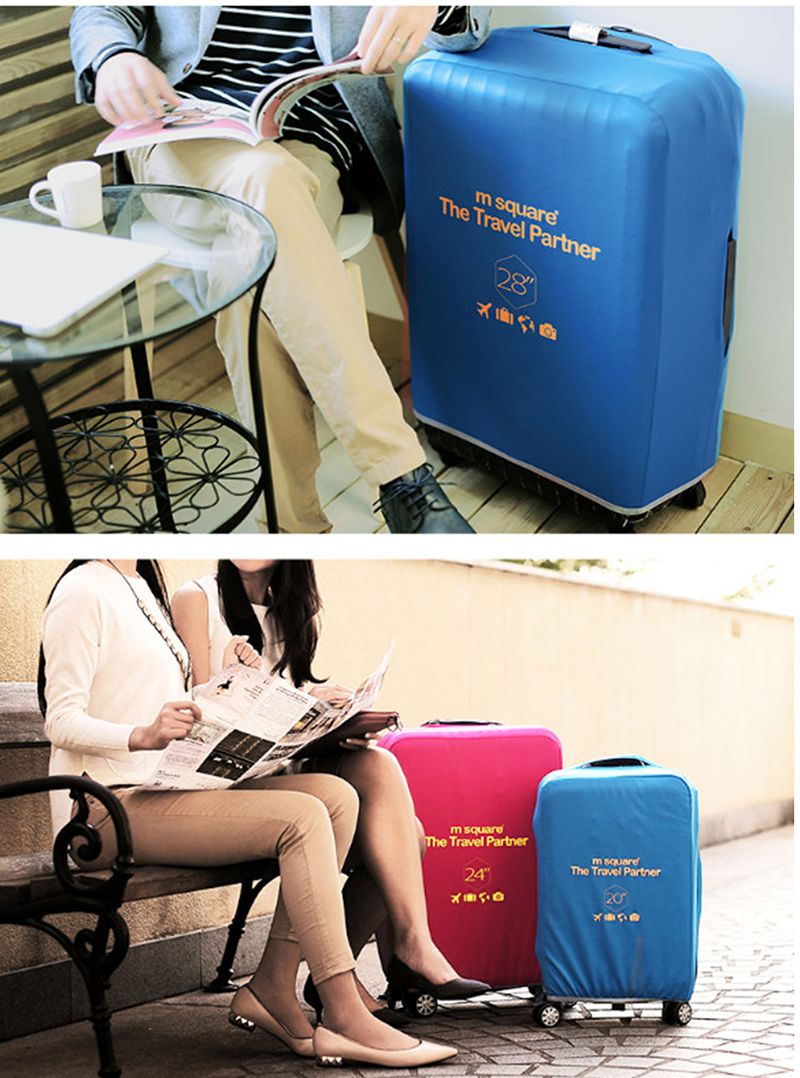 M Square - 尼龍行李箱套24吋-黃色