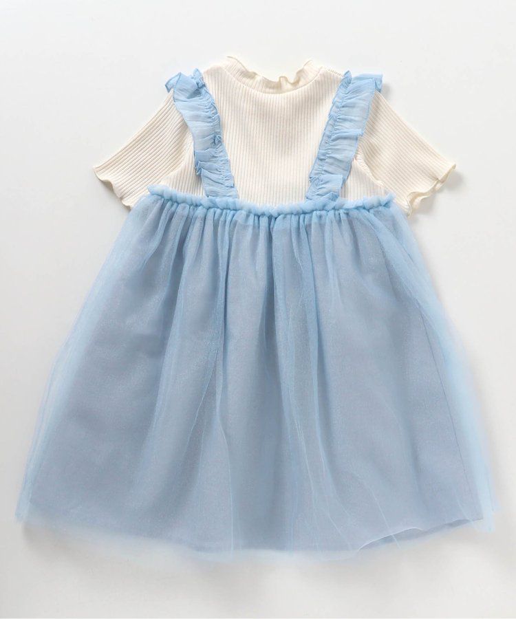 日本 apres les cours - 歐風夢幻澎澎紗裙洋裝-米杏x水藍