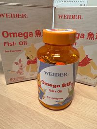 美國WEIDER - 威德Omega 魚球-60顆/瓶*1