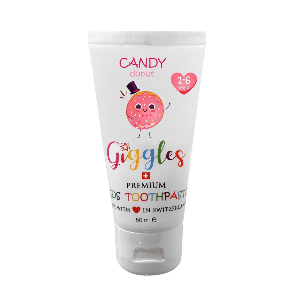 瑞士Giggles - 兒童牙膏（1-6歲）-甜甜圈 (效期至：2023.3)-氟含量 500ppm
