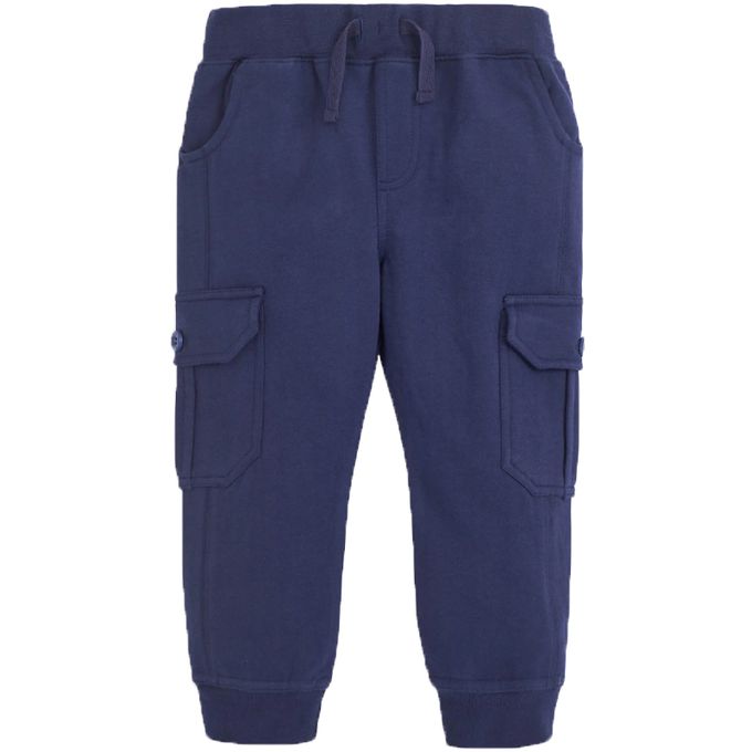 英國 JoJo Maman BeBe - 100%純棉2入組工裝褲-藍綠