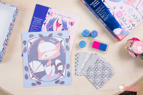 法式木質串珠 DIY【Janod】串珠手鍊、水晶貼畫、刮畫動物面具